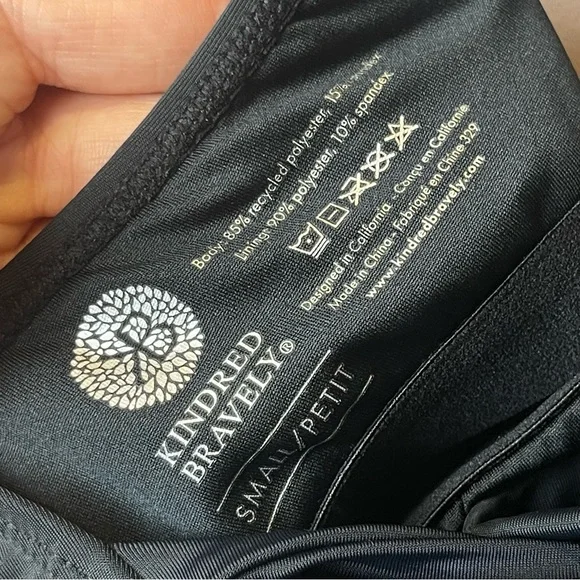 Kindred Bravely Black Tankini Tie Up Straps - Small - Picture 11 of 11